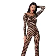 Комбинезон сетка черный