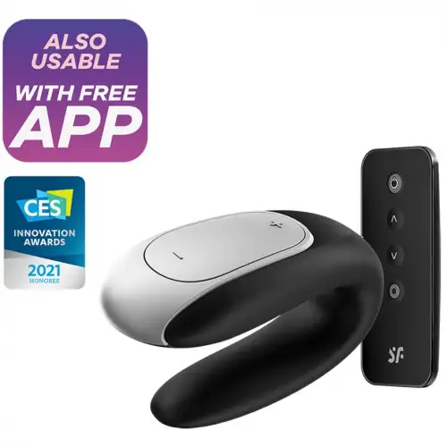 Смарт-вибратор для пар Satisfyer Double Fun (Black) photo 1