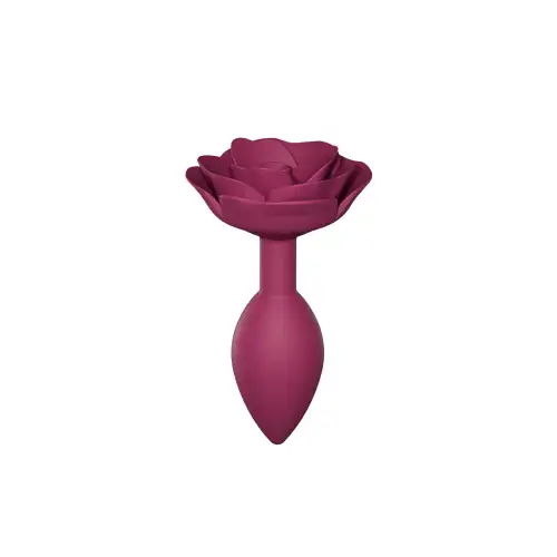 Силиконовая анальная пробка Love To Love OPEN ROSES M SIZE - PLUM STAR photo 1