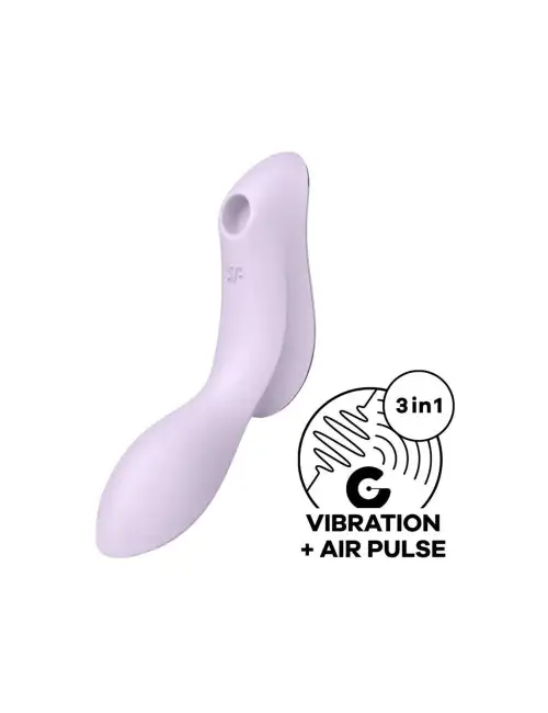 Вакуумный стимулятор с вибрацией Satisfyer Curvy Trinity 2 Violet photo 1