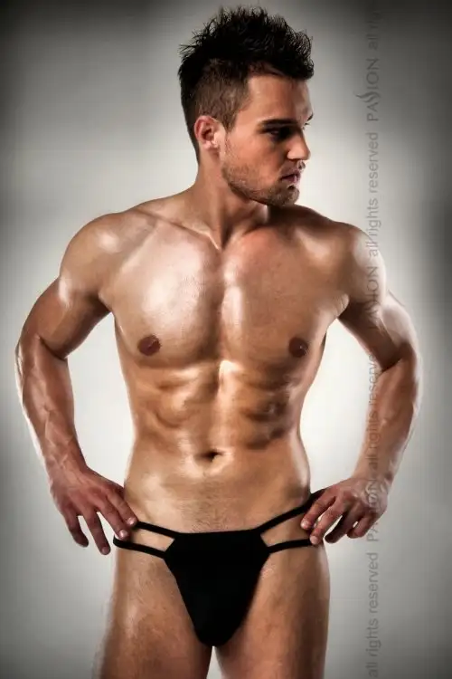 Мужские стринги Passion 014 THONG, черный