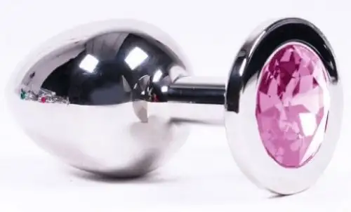 Анальная пробка SWAROVSKI PINK L photo 1