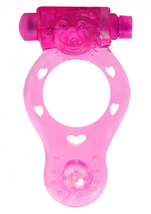 Эрекционное кольцо Power O Vibrating Cock Ring Pink photo 1