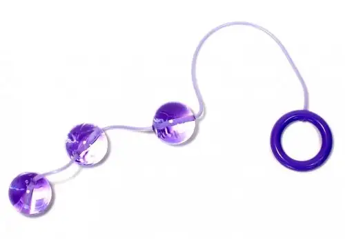 Анальные шарики MAGNIFIQUE PEAK PEARLS PURPLE photo 1