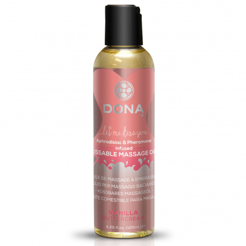 Массажное масло DONA Kissable Massage Oil Vanilla Buttercream (110 мл)) photo 1
