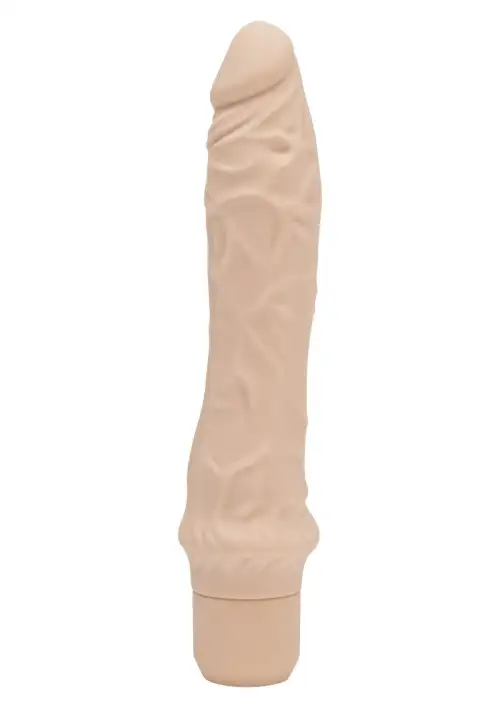 Вибромассажер CLASSIC LARGE VIBRATOR NUDE, 19х4.5 см photo 1