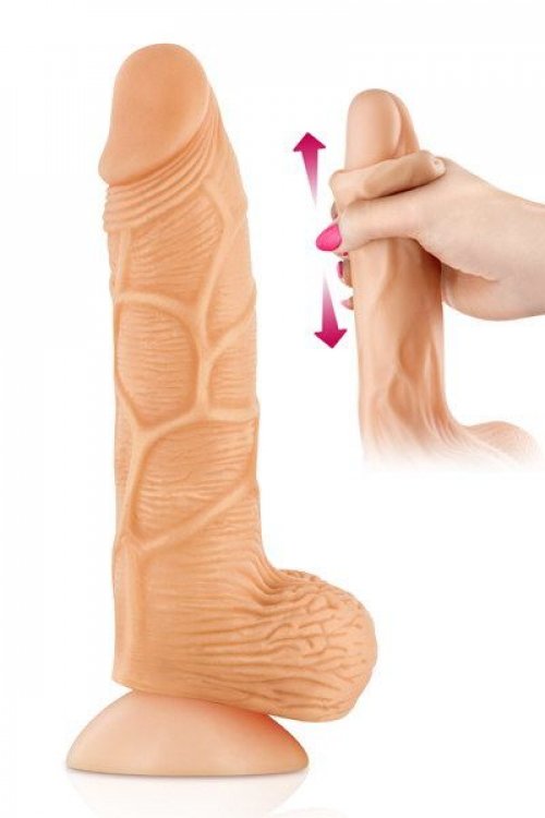 Фаллоимитатор с подвижной крайней плотью Real Body - Real Brad 20х4,5 см photo 1