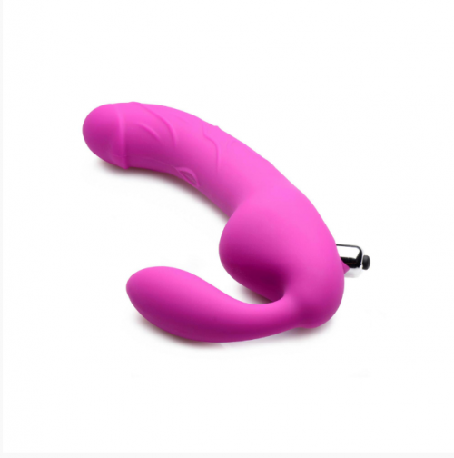 Royal Rider Vibrating Silicone Strapless Strap On Dildo - страпон, 21.5х3.8 см. photo 1