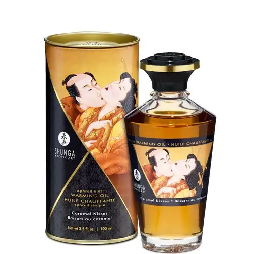 Разогревающее масло Shunga APHRODISIAC WARMING OIL - Caramel Kisses (100 мл) photo 1