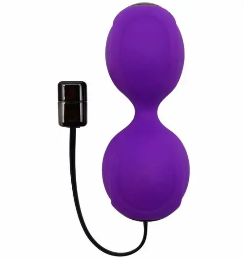Вагинальные шарики с вибрацией Adrien Lastic Kegel Vibe Purple photo 1