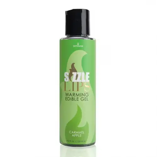 Согревающий массажный гель Sensuva - Sizzle Lips Caramel Apple (125 мл) photo 1