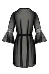 Пеньюар Passion LEAFA PEIGNOIR black XXL/XXXL - ECO Passion photo 4