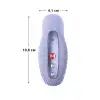 Накладной вибратор Fun Factory LAYA III soft violet, эффект постукивания пальцем photo 10
