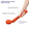 Вибромассажер Fun Factory VIM Vibrating Wand sunrise orange, супермощный и легкий, до 6 часов работы photo 4