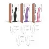 Насадка для страпона Strap-On-Me DILDO PLUG CURVY ROSE DRAGEE METALLIC - M photo 3