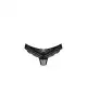 Полупрозрачные трусики с подвеской Obsessive Ivannes panties black 2XL/3XL, черные photo 3