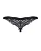 Кружевные танга с доступом Obsessive 828-THC-1 crotchless thong L/XL, черные photo 4