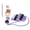 Наручники с металлической анальной пробкой Art of Sex Handcuffs with Metal Anal Plug size M Purple photo 6