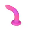 Светящийся в темноте фаллоимитатор ADDICTION Rave 8″ Glow in the Dark Dildo Pink Purple, 20,3 см photo 2
