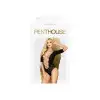Боди Penthouse Salute Me XL Black, имитация шнуровки на спине и декольте, геометрическое плетение photo 3