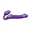 Безремневой страпон с вибрацией Strap-On-Me Vibrating Violet M диаметр 3,3см, пульт ДУ, регулируемый photo 4