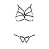 Комплект белья из стреп ARMANDA SET black S/M - Passion Exclusive photo 5