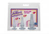 Набор анальных пробок Doc Johnson Crystal Jellies Anal Initiation Kit - Clear photo 2