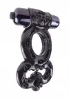 Эрекционное кольцо с вибрацией Infinity Super Ring Black photo 2
