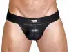 Tom of Finland Leather Jock Strap - трусы мужские photo 3