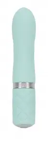 Роскошный вибратор PILLOW TALK - Flirty Teal с кристаллом Сваровски photo 2