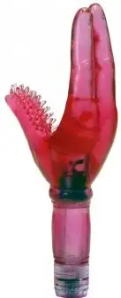 Вибратор гелевый TWO FINGER PURPLE photo 1