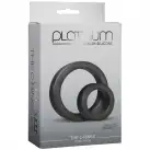 Набор эрекционных колец Doc Johnson Platinum Premium Silicone - The C-Rings - Charcoal photo 2