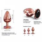 Металлическая анальная пробка с украшением в виде кристалла Dorcel - Diamond Plug L photo 3