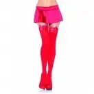 Чулки Leg Avenue красные с красным бантом photo 1