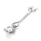 Зажим для клитора жемчужина с ракушкой и кристалами Art of Sex - Margie clit clamp, Серебро photo 1