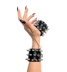 Наручники с шипами Art of Sex - Rose Spiked Leather Handcuffs, натуральная кожа photo 1