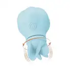 Вибратор Adrien Lastic Caress Blue с крутящимися насадками для стимуляции эрогенных зон photo 3