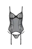 Корсет Passion LEAFA CORSET black L/XL - ECO Passion photo 3