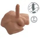 Полуторс с фаллоимитатором на присоске SilexD Apollo S Male Torso Caramel photo 5