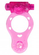Эрекционное кольцо Power O Vibrating Cock Ring Pink photo 1