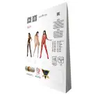 Ажурный бодистокинг с имитацией чулок Passion BS074 red photo 5