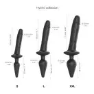 Анальная пробка с дилдо 2в1 Strap-On-Me SWITCH PLUG-IN REALISTIC DILDO Black XXL, диаметр 5,2/3,9 см photo 4