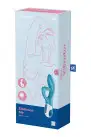 Вибратор кролик с тройным отростком Satisfyer Embrace me Turquoise, 2 мотора, диаметр 3,6 см photo 7