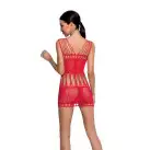 Бодистокинг — мини-платье с бабочками Passion BS090 red photo 2