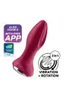 Анальная смарт вибропробка с жемчужным массажем Satisfyer Rotator Plug 2+ Violet photo 8
