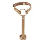 Пара браслетов на запястье и палец Bijoux Indiscrets MAZE Hand Bracelet Harness Brown, экокожа photo 2