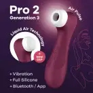 Вакуумный клиторальный стимулятор Satisfyer Pro 2 Generation 3 with Liquid Air Connect App Wine Red photo 2