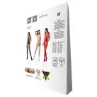 Бодистокинг с имитацией чулок и ажурной вставкой Passion BS072 white photo 6