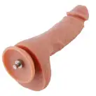 Ультрареалистичный фаллоимитатор для секс-машин Hismith 8.3″ 2-layers Silicone Flesh Dildo, двухслой photo 4