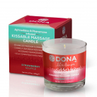 Массажная свеча DONA Kissable Massage Candle Strawberry Souffle (125 мл) photo 1